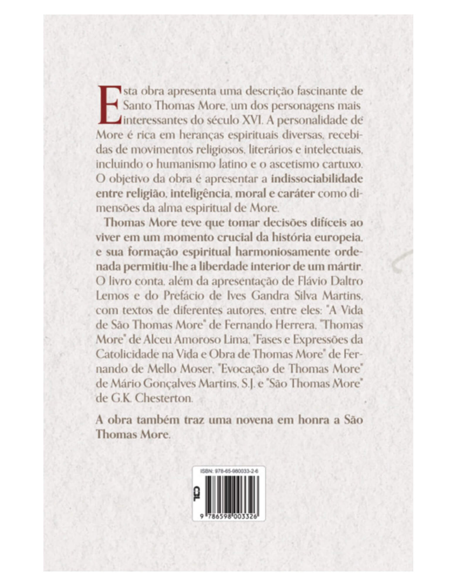 A vida de São Thomas More
